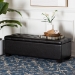 Baxton Studio Roanoke Ottoman - BBT3101-Dark Brown-OTTO
