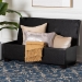 Baxton Studio Roanoke Ottoman - BBT3101-Dark Brown-OTTO