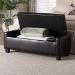 Baxton Studio Manchester Ottoman - Y-172-Black-OTTO