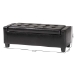 Baxton Studio Manchester Ottoman - Y-172-Black-OTTO