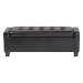Baxton Studio Manchester Ottoman - Y-172-Black-OTTO