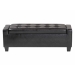 Baxton Studio Manchester Ottoman - Y-172-Black-OTTO