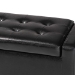 Baxton Studio Manchester Ottoman - Y-172-Black-OTTO