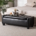 Baxton Studio Manchester Ottoman - Y-172-Black-OTTO