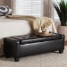 Baxton Studio Manchester Ottoman - Y-172-dark brown-OTTO