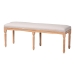 Baxton Studio Clairette Wood Traditional French Bench - TSF-9303-Beige-OTTO