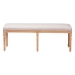 Baxton Studio Clairette Wood Traditional French Bench - TSF-9303-Beige-OTTO