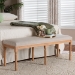Baxton Studio Clairette Wood Traditional French Bench - TSF-9303-Beige-OTTO