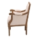 Baxton Studio Chavanon Wood & Light Beige Linen Traditional French Accent Chair - ASS500Mi CG4