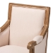 Baxton Studio Chavanon Wood & Light Beige Linen Traditional French Accent Chair - ASS500Mi CG4