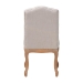 Baxton Studio Hudson Chic Rustic French Country Cottage Weathered Oak Beige Fabric Button-tufted Upholstered Dining Chair - TSF-9342