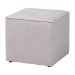 Baxton Studio Corinne Modern and Contemporary Light Grey Fabric Upholstered Ottoman - 1709-Light Gray