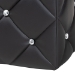 Baxton Studio Stacey Modern and Contemporary Black Faux Leather Upholstered Ottoman - 1710-Black