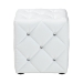 Baxton Studio Stacey Modern and Contemporary White Faux Leather Upholstered Ottoman - 1710-White
