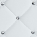 Baxton Studio Stacey Modern and Contemporary White Faux Leather Upholstered Ottoman - 1710-White