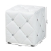 Baxton Studio Stacey Modern and Contemporary White Faux Leather Upholstered Ottoman - 1710-White
