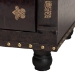 Baxton Studio Charlier Rustic Antique Inspired Dark Brown Faux Leather Upholstered Wood Storage Ottoman with Book Spine Drawer - HY2A487-Black-Otto