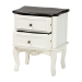 Baxton Studio Darlene Classic and Traditional French White and Cherry Brown Finished Wood 2-Drawer End Table - JY-132054-2 DW ET