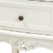 Baxton Studio Darlene Classic and Traditional French White and Cherry Brown Finished Wood 2-Drawer End Table - JY-132054-2 DW ET