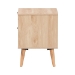 Baxton Studio Baird Mid-Century Modern Light Oak Brown Finished Wood and Rattan 2-Drawer End Table - SR196128-Rattan-ET