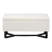 Baxton Studio Esther Modern and Contemporary Beige Velvet Fabric Upholstered and Dark Brown Finished Wood Storage Ottoman - WS-20716-Beige/Espresso-Otto