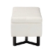 Baxton Studio Esther Modern and Contemporary Beige Velvet Fabric Upholstered and Dark Brown Finished Wood Storage Ottoman - WS-20716-Beige/Espresso-Otto