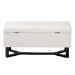 Baxton Studio Esther Modern and Contemporary Beige Velvet Fabric Upholstered and Dark Brown Finished Wood Storage Ottoman - WS-20716-Beige/Espresso-Otto