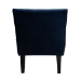 Baxton Studio Harmon Modern and Contemporary Transitional Navy Blue Velvet Fabric Upholstered and Black Finished Wood Accent Chair - RAC515FB-Navy Blue Velvet/Black-CC