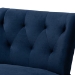 Baxton Studio Harmon Modern and Contemporary Transitional Navy Blue Velvet Fabric Upholstered and Black Finished Wood Accent Chair - RAC515FB-Navy Blue Velvet/Black-CC