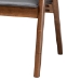 Baxton Studio Marcena Mid-Century Modern Grey Imitation Leather Upholstered and Walnut Brown Finished Wood 2-Piece Dining Chair Set - RDC828-Grey/Walnut-DC