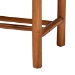 Baxton Studio Saura Mid-Century Modern Oak Brown Finished Wood and Hemp Dining Bench - SK9151-Oak-Bench