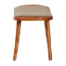 Baxton Studio Banner Mid-Century Modern Light Brown Fabric Upholstered and Oak Brown Finished Wood Accent Bench - SF9120-Upholstered Oak-Bench