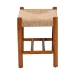 Baxton Studio Saura Mid-Century Modern Oak Brown Finished Wood and Hemp Accent Bench - SK9149-Oak Woven Seat-Bench