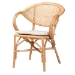 bali & pari Varick Modern Bohemian Natural Brown Finished Rattan Dining Chair - RCN001-Rattan-DC