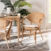 bali & pari Varick Modern Bohemian Natural Brown Finished Rattan Dining Chair - RCN001-Rattan-DC