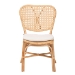 bali & pari Nadira Modern Bohemian Natural Brown Finished Rattan Dining Chair - RCN003-Rattan-DC