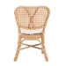 bali & pari Nadira Modern Bohemian Natural Brown Finished Rattan Dining Chair - RCN003-Rattan-DC