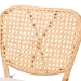 bali & pari Nadira Modern Bohemian Natural Brown Finished Rattan Dining Chair - RCN003-Rattan-DC