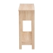 Baxton Studio Sebille Mid-Century Modern Light Brown Finished Wood 2-Drawer Console Table with Natural Rattan - LC21020907-Rattan-2DW-Console Table