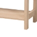 Baxton Studio Sebille Mid-Century Modern Light Brown Finished Wood 2-Drawer Console Table with Natural Rattan - LC21020907-Rattan-2DW-Console Table