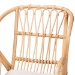 bali & pari Caelia Modern Bohemian Natural Brown Rattan and Black Metal Chair - RMC033-Rattan-DC