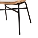 bali & pari Caelia Modern Bohemian Natural Brown Rattan and Black Metal Chair - RMC033-Rattan-DC