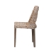 bali & pari Magy Modern Bohemian Grey Rattan and Natural Brown Finished Wood Dining Chair - Magy-Grey Natural-DC