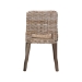 bali & pari Magy Modern Bohemian Grey Rattan and Natural Brown Finished Wood Dining Chair - Magy-Grey Natural-DC