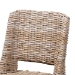 bali & pari Magy Modern Bohemian Grey Rattan and Natural Brown Finished Wood Dining Chair - Magy-Grey Natural-DC