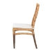 bali & pari Poltak Modern Bohemian Natural Brown Rattan Dining Chair - Poltak-Rattan-DC