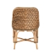 bali & pari Kyle Modern Bohemian Natural Brown Woven Rattan Dining Side Chair With Cushion - Kyle-Rattan-DC-No Arm