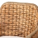 bali & pari Kyle Modern Bohemian Natural Brown Woven Rattan Dining Arm Chair with Cushion - Kyle-Rattan-DC-Arm