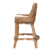 bali & pari Kyle Modern Bohemian Natural Brown Woven Rattan Counter Stool with Cushion - Kyle-Rattan-CS