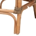 bali & pari Kyle Modern Bohemian Natural Brown Woven Rattan Counter Stool with Cushion - Kyle-Rattan-CS